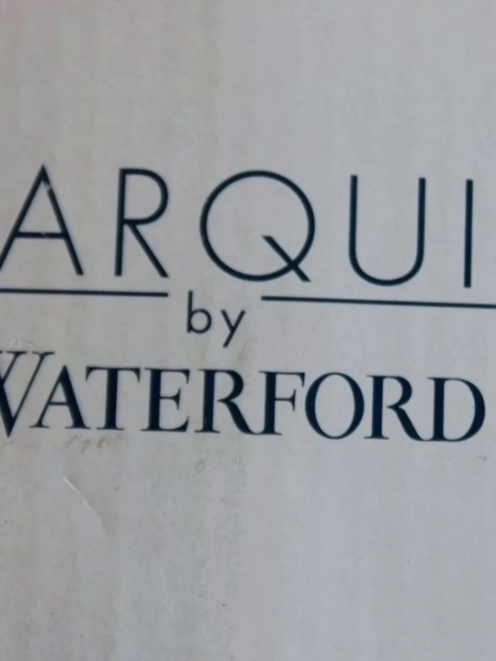 Waterford Black Typographic Wall Art - Arques Script